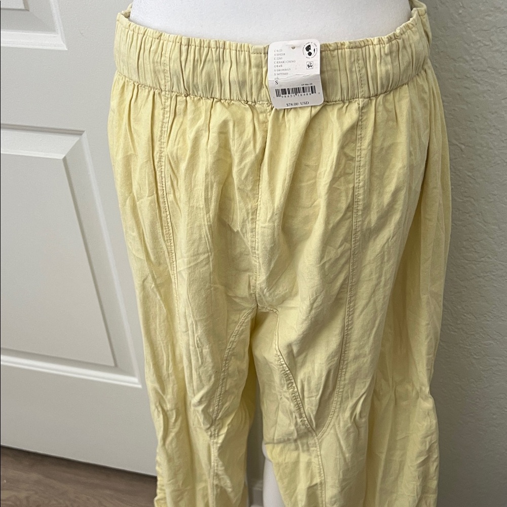 Free People Cream Drawstring Pants - Picture 5 of 6